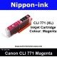 CLI770 XL Magenta ( M ) for Canon ink cartridge - MG5770 MG7770 TS5070 TS8070 - CLI771M CLI-771M CLI 771